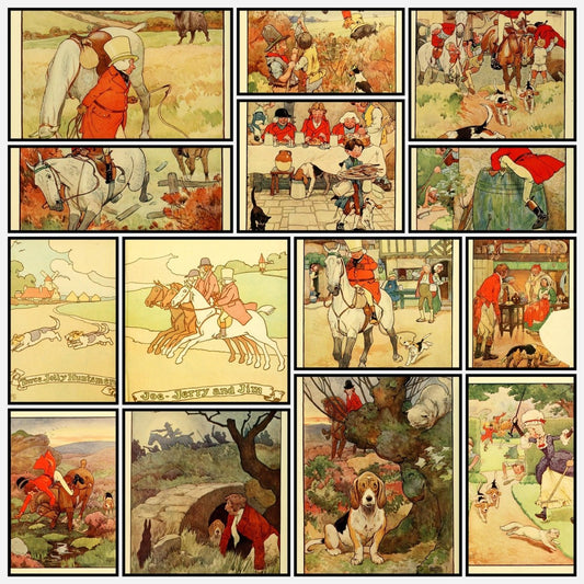 Three Jolly Huntsmen 1912 - Frank Adams - 14 images | A snapshot of the images