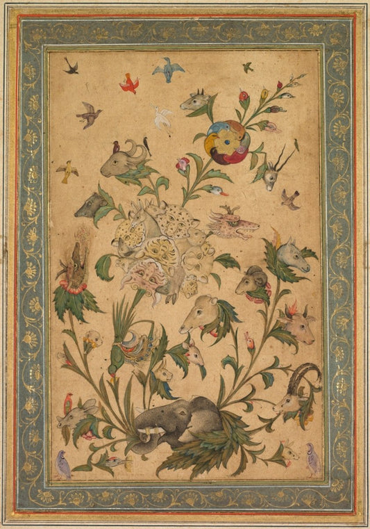 A Floral Fantasy of Animals and Birds 1600 | Dimensions 10297 x 14695 pixels