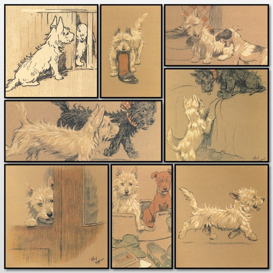 Cecil Aldin - Mac (1912) - 25 Public Domain Images | A snapshot of some of the images