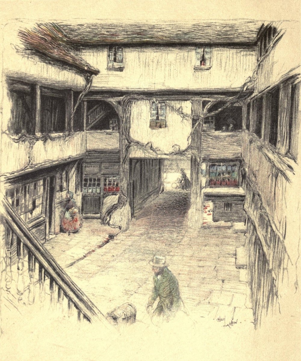 Old Inns (1921) - Cecil Aldin - 15 Public Domain Images | Dimensions 2465 x 2960 pixels