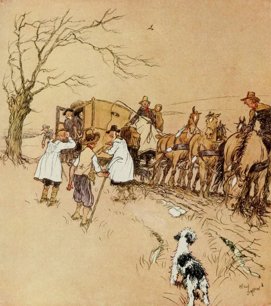 Roads and Vagabonds 1900 - Cecil Aldin Public Domain Images | Dimensions 1476 x 1672 pixels