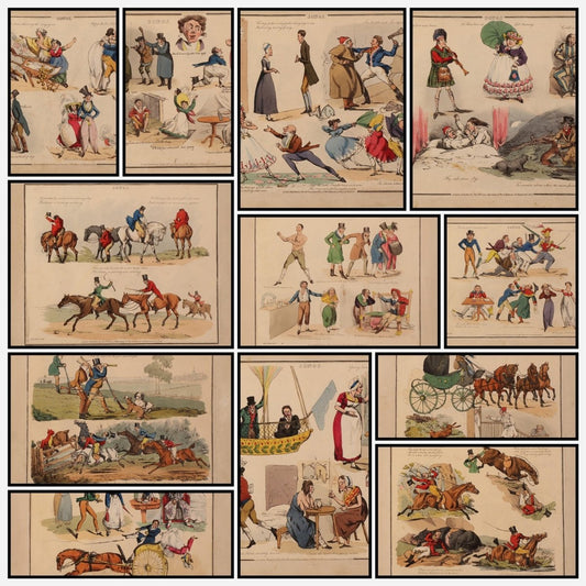 Illustrations To Popular Songs 1825 - Henry Alken | A snapshot of some of the images