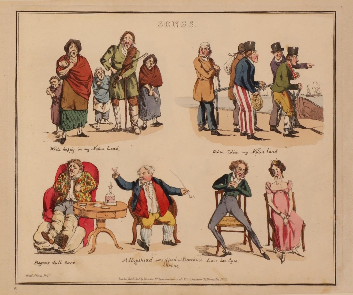Illustrations To Popular Songs 1825 - Henry Alken | Dimensions 3260 x 2728 pixels