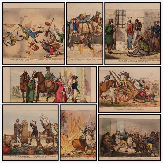 A Touch at the Fine Arts 1824 - Henry Alken - 24 images | A snapshot of some of the images