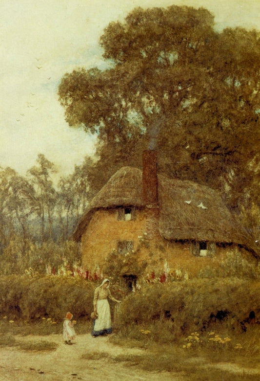 Helen Allingham (1848-1926) - Cottage | Dimensions 5020 x 7340 pixels