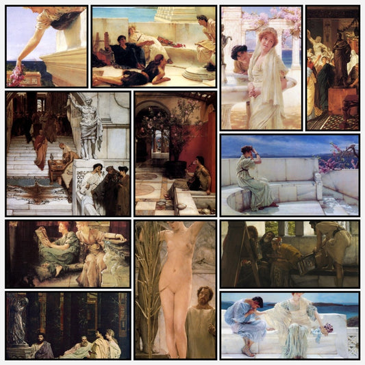 Lawrence Alma-Tadema Public Domain Images to Download | A snapshot of some of the images