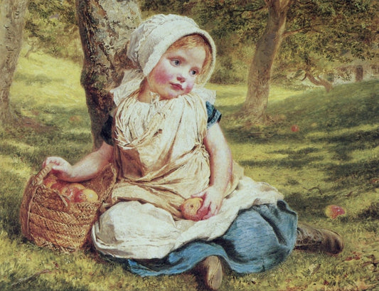 Sophie Anderson (1823-1903) - Windfalls | Dimensions 4394 x 3372 pixels