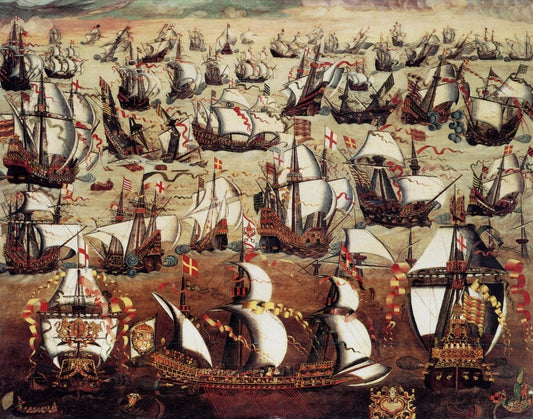 English Ships and the Spanish Armada 1588 | Dimensions 5632 x 4432 pixels