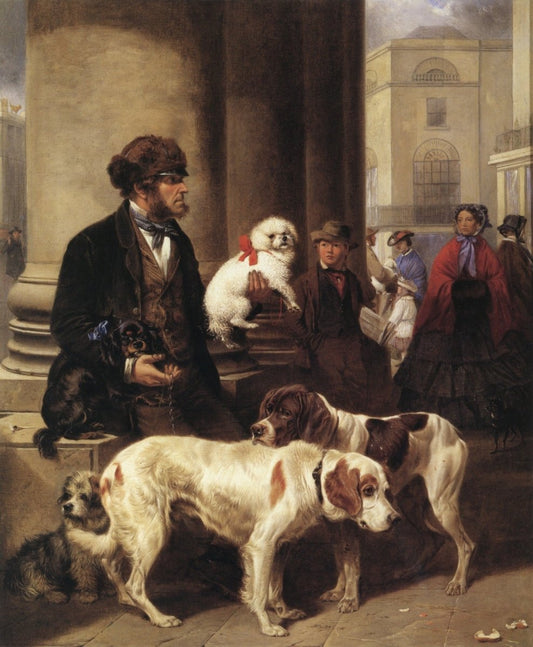 Richard Ansdell (1815-1885) - Buy a Dog Ma'am 1860 | Dimensions 4512 x 5480 pixels