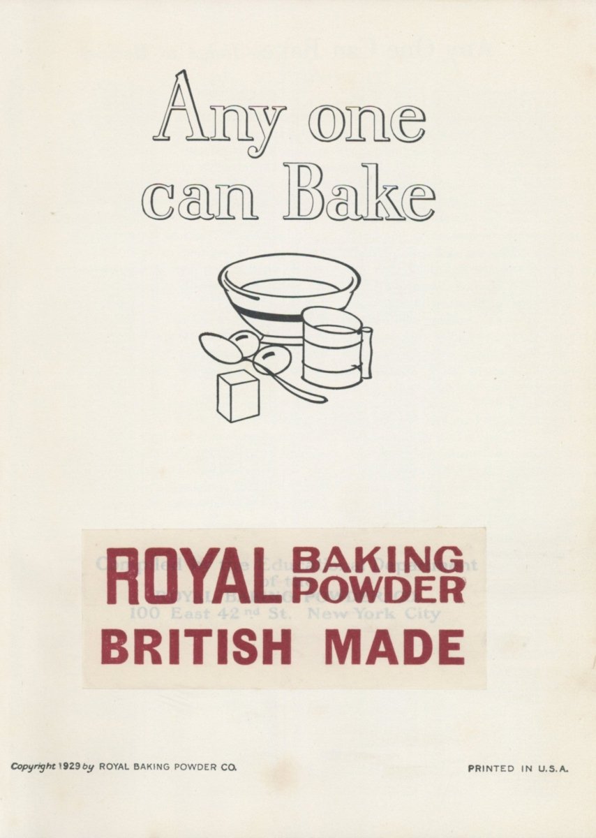 Any One Can Bake 1929 - 100 images| Dimensions 3820 x 5370 pixels