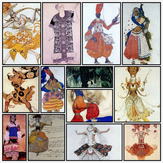 Léon Bakst Artwork in the Public Domain | A snapshot of some of the images