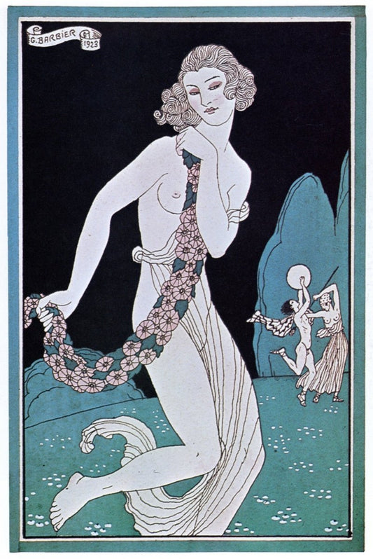 George Barbier (1882-1932) - Proserpine 1923 | Dimensions 4096 x 6128 pixels