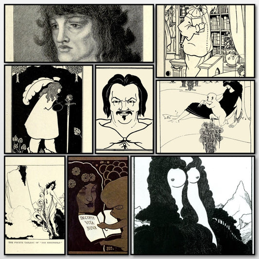 The Art of Aubrey Beardsley (1918) - 15 Public Domain Images | A snapshot of some of the images