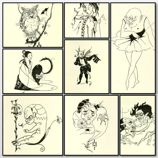 Bon-mots (1893) - Aubrey Beardsley - 27 Public Domain Images | A snapshot of some of the images