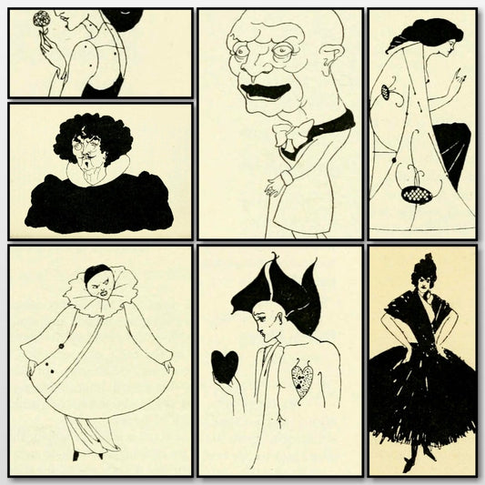 Bon-mots (1894) - Aubrey Beardsley - 42 Public Domain Images | A snapshot of some of the images