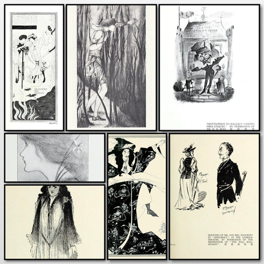 Aubrey Beardsley Early Work (1899) - 48 Public Domain Images | A snapshot of some of the images