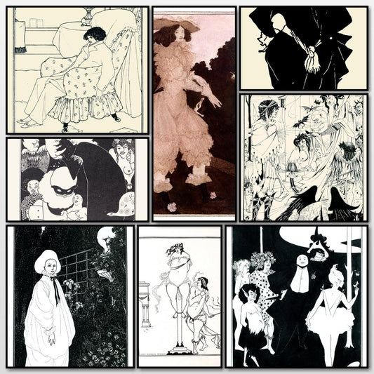 Aubrey Beardsley 52 Miscellaneous Public Domain Images | A snapshot of some of the images