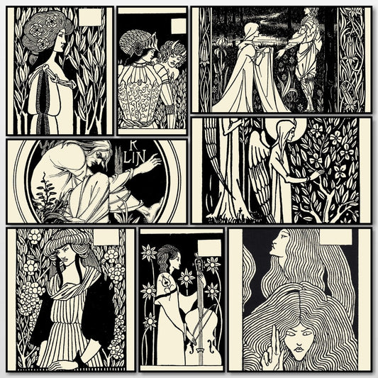 Morte D'Arthur 1893 - Aubrey Beardsley Public Domain Images | A snapshot of the images