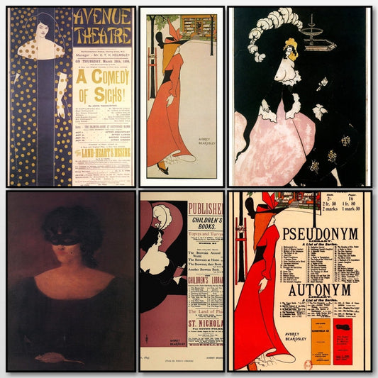 Aubrey Beardsley Posters - 13 Public Domain Images | A snapshot of some of the images