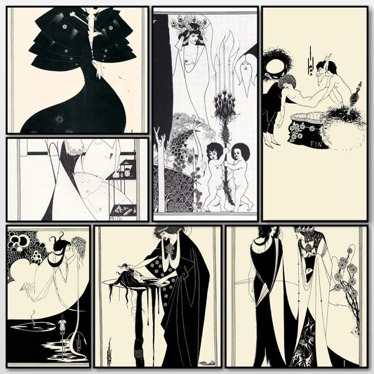 Salomé (1894) - Aubrey Beardsley - 16 Public Domain Images | A snapshot of some of the images