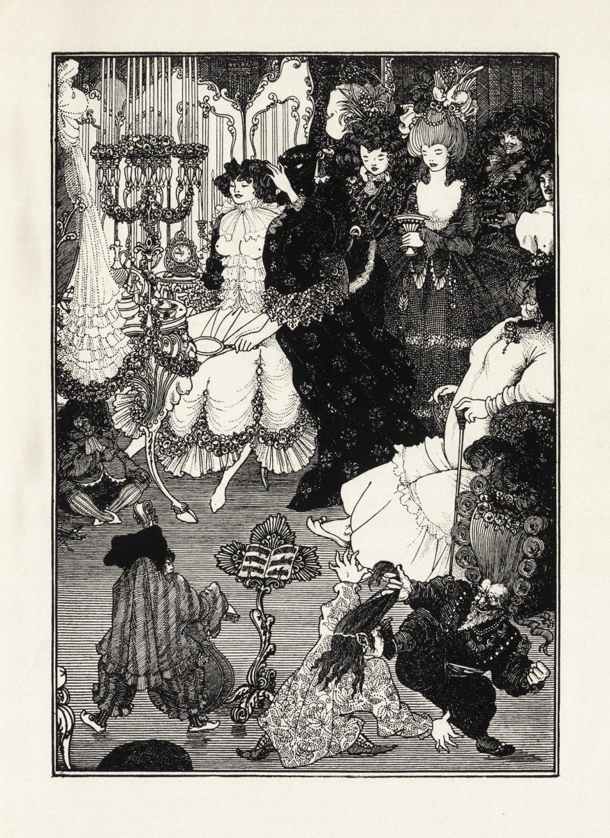 Under the Hill 1903 - Aubrey Beardsley Public Domain Images | Dimensions 2412 x 3312