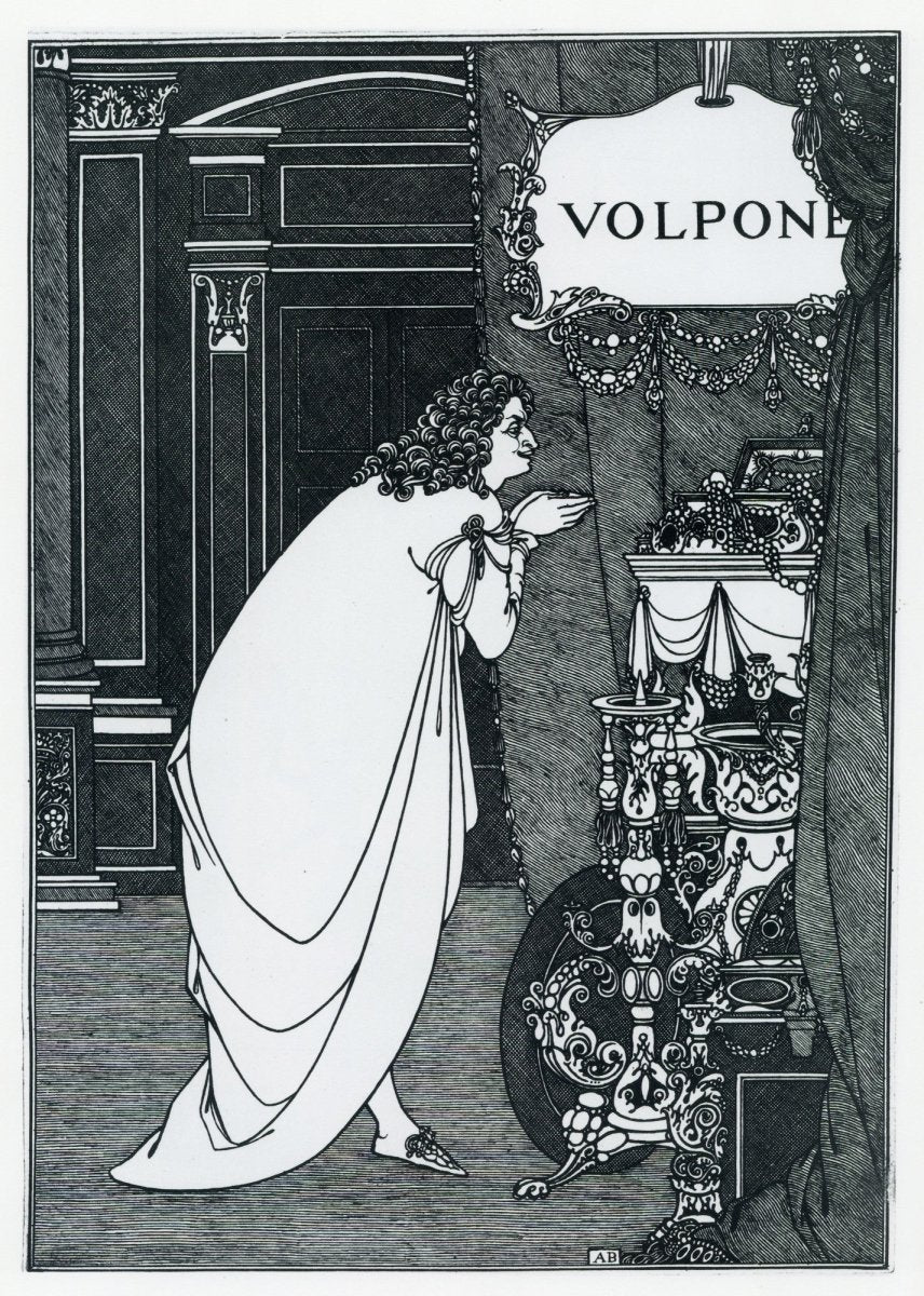 Volpone (1898) - Aubrey Beardsley - 7 Public Domain Images | Dimensions 5499 x 7709
