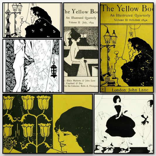 The Yellow Book 1894 - Aubrey Beardsley Public Domain Images | A snapshot of some of the images