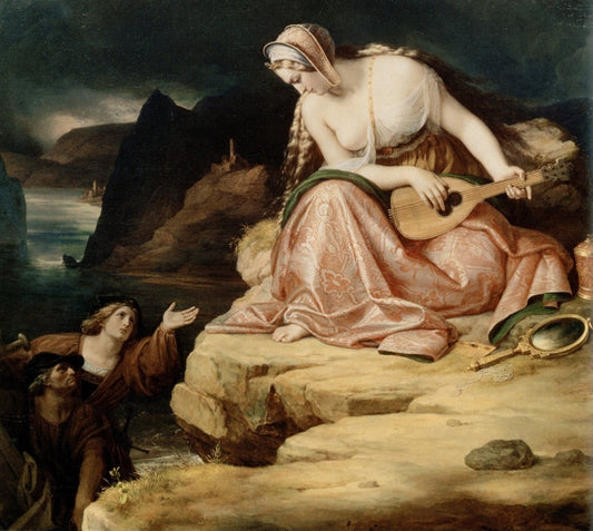 Carl Begas (1794-1854) - The Lorelei 1835 | Dimensions 5517 x 4932 pixels