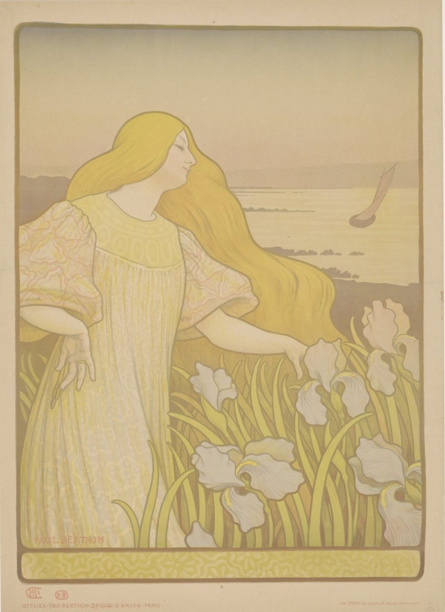 Paul Berthon (1872-1909) - Iris 1895 | Dimensions 5066 x 6966 pixels