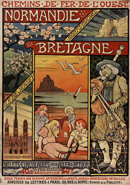 Paul Berthon - Normandie Bretagne 1895 | Dimensions 5000 x 7085 pixels