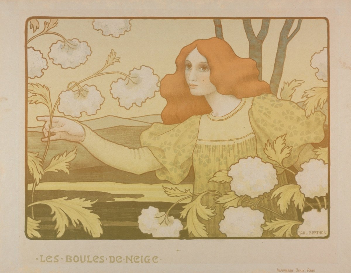 Paul Berthon (1872-1909) - Snowballs 1895 | Dimensions 5628 x 4380 pixels