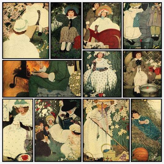 The Complete Mother Goose 1909 - Ethel Franklin Betts | A snapshot of the images