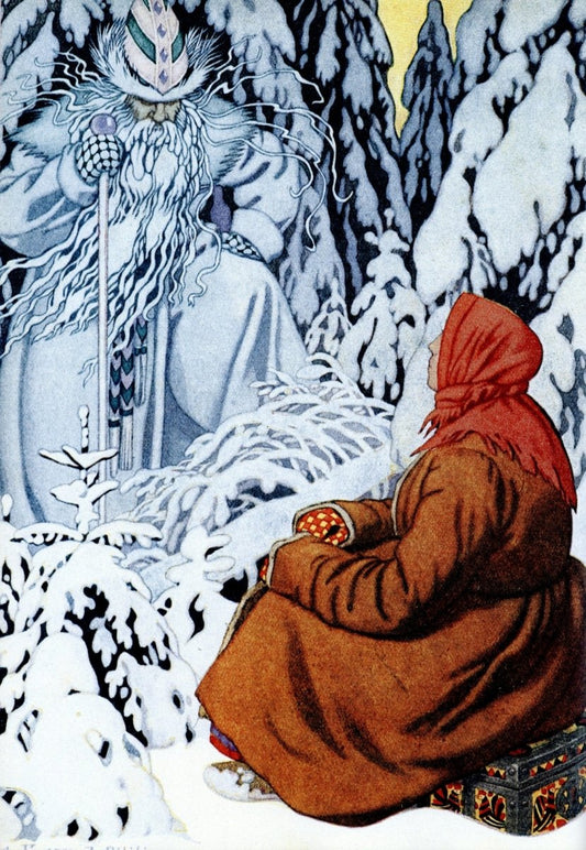 Ivan Bilibin - Father Frost from Contes de l'Isba 1931 | Dimensions 5520 x 7992 pixels