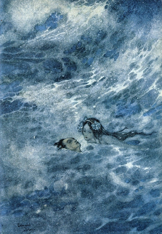 Ivan Bilibin (1876-1942) - The Little Mermaid 1937 | Dimensions 5540 x 7990 pixels