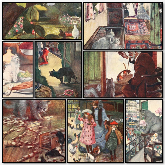 The Cat 1905 - Adolph Birkenruth - 12 images | A snapshot of some of images