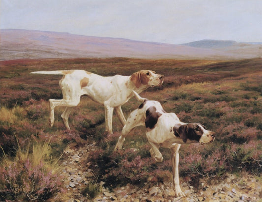 Thomas Blinks (1853-1910) - Pointers in the Field | Dimensions 4390 x 3375 pixels