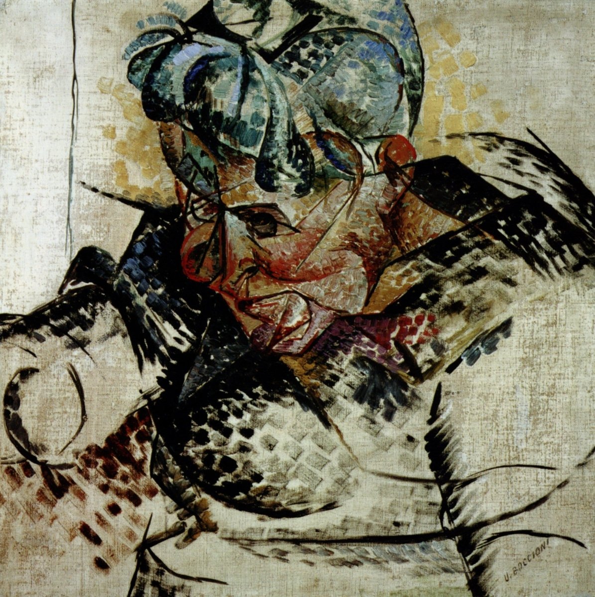 Umberto Boccioni - Abstract Dimensions 1912 | Dimensions 3996 x 4014 pixels