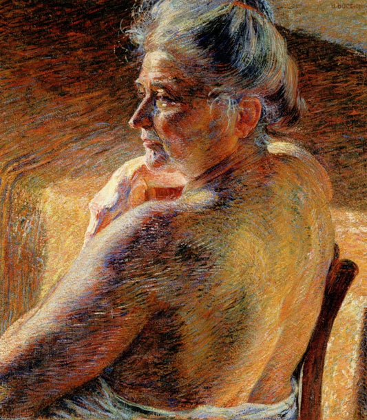 Umberto Boccioni - Controluce (Backlit) 1909 | Dimensions 4059 x 4635 pixels