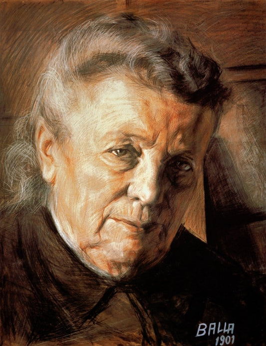 Umberto Boccioni - Portrait of my Mother 1901 | Dimensions 4056 x 5272 pixels