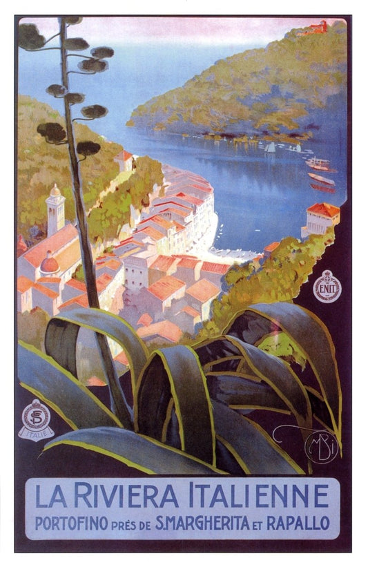 Mario Borgoni - La Riviera Italienne 1928 | Dimensions 4255 x 6525 pixels