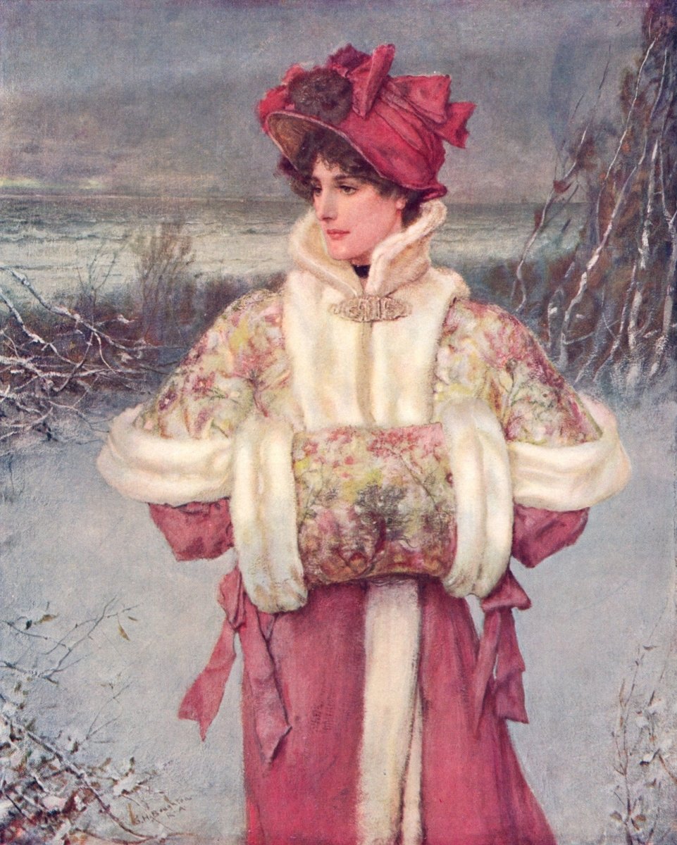 George H. Boughton - The Lady of the Snows 1896 | Dimensions - 4320 x 5392 pixels