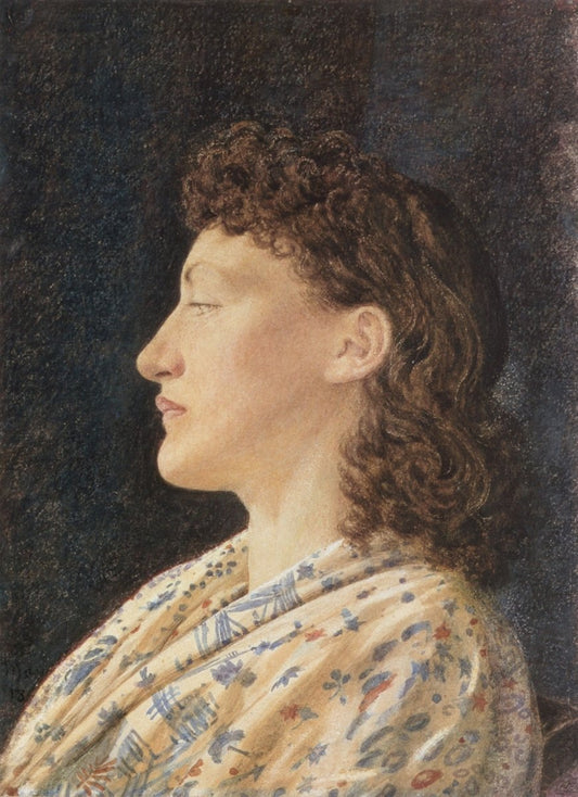 George Price Boyce - A Girl's Portrait c.1868 | Dimensions 4320 x 5950 pixels