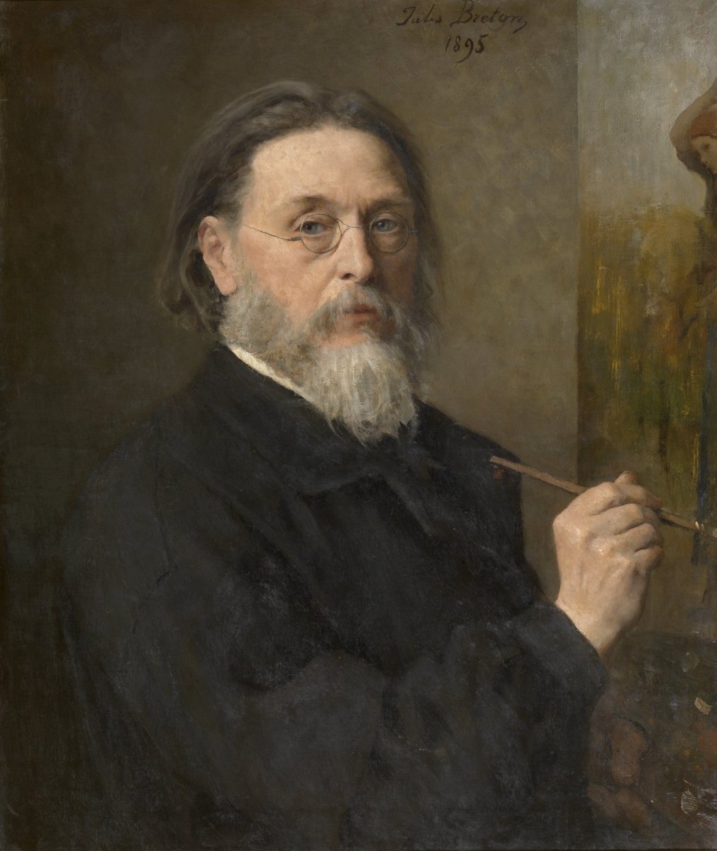 Jules Breton (1827-1906) - Self-portrait | Dimensions 5356 x 6239 pixels