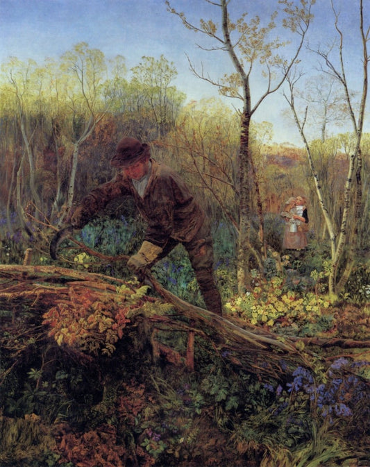 John Brett (1831-1902) - The Hedger | Dimensions 4270 x 5390 pixels