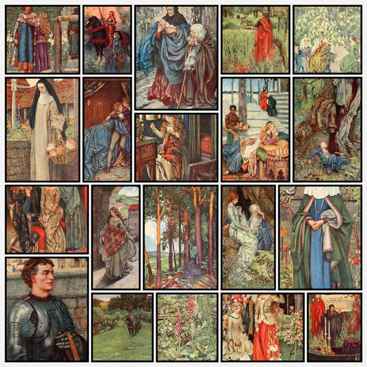 Idylls of the King 1913 - Eleanor Fortescue-Brickdale - 21 images | A snapshot of some of the images