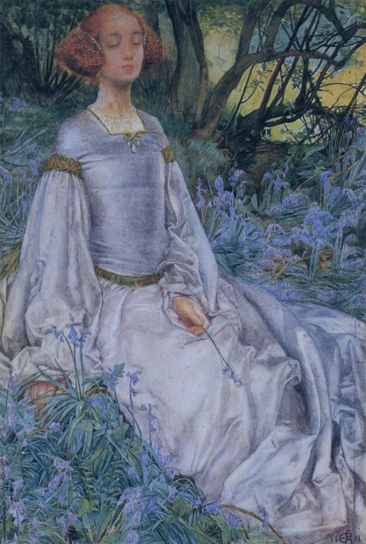 Eleanor Fortescue-Brickdale (1872-1945) - In the Springtime | Dimensions 3810 x 5660 pixels