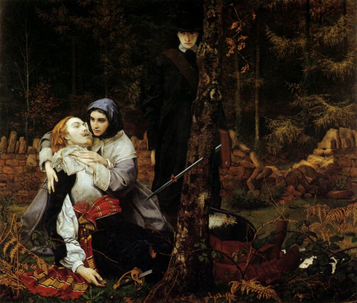 William Shakespeare Burton - The Wounded Cavalier 1856 | Dimensions 5440 x 4630 pixels