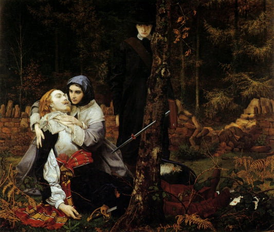 William Shakespeare Burton - The Wounded Cavalier 1856 | Dimensions 5440 x 4630 pixels