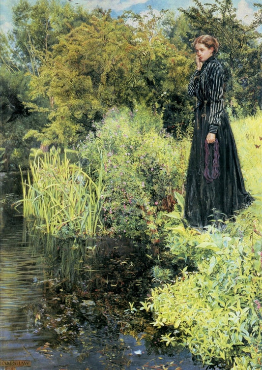John Byam Shaw - The Boer War: Last Summer Things were Greener | Dimensions 5160 x 7290 pixels