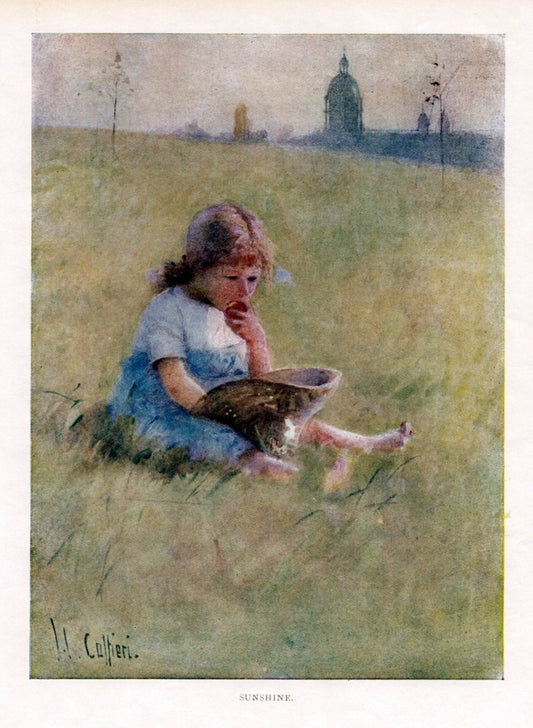 Hector Caffieri (1847-1931) - Sunshine 1919 | Dimensions 3464 x 4728 pixels